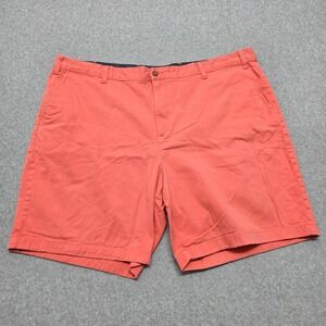 Nautica Men's 48W Big Deck Shorts Stretch Coral Flat Front Chino Comfortable